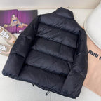 Shiny Black Puffer Jacket