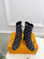 Denim Ankle Boots