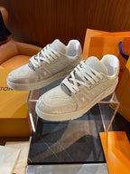 Limited Edition Snake-Pattern Embroidered Trainers