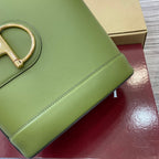 Bucket Bag Green Leather